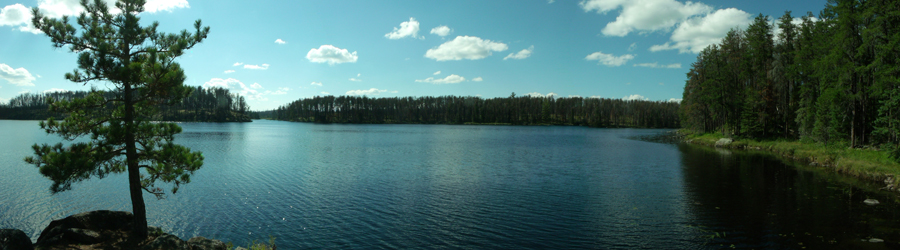 From old campsite on Rock Island Lake in the BWCA